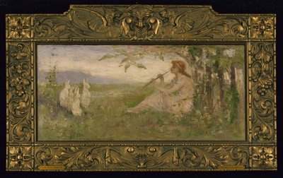 Girl with Rabbits by Frederick Stuart Church