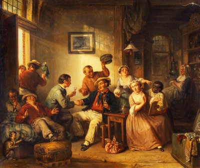 Travellers Resting in a Tavern, 1852 by Frederick Trevelyan Goodall