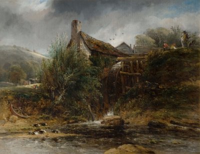 A Watermill Near Totnes, Devon, 1834 by Frederick W Watts