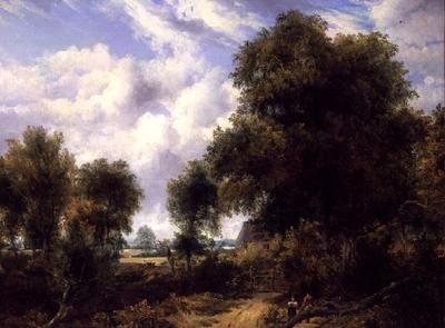 Wooded landscape by Frederick Waters Watts