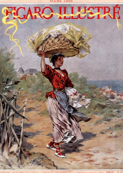 Washerwoman Carrying by Frederik Hendrik Kaemmerer