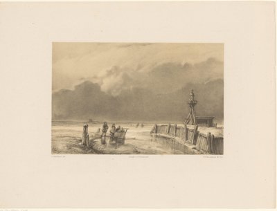 Ice Scene with Lighthouse by Frederik Hendrik Weissenbruch
