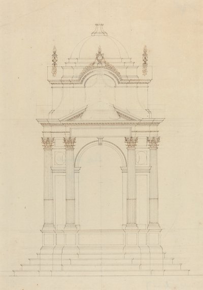 Design for a Baldaquin by French 18th Century