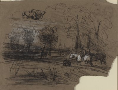 Rider in the Countryside by French 19th Century