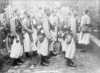 Algerian soldiers by French Photographer