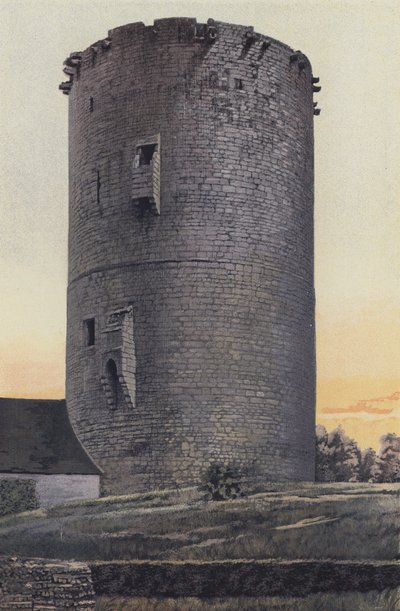 Alluyes, Dungeon of the Old Chateau, West Side by French Photographer