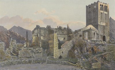 Casteil, Ruins of the Old Monastery of St-Martin-du-Canigou by French Photographer