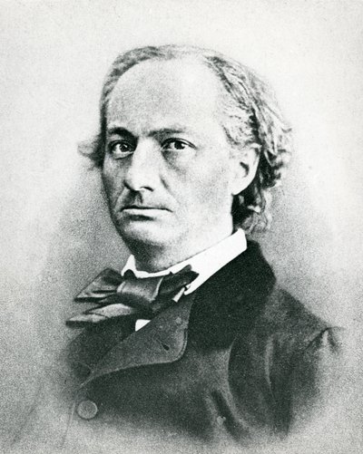 Charles Baudelaire (1821-67) by French Photographer