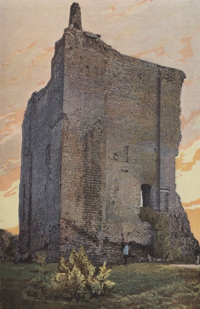 Domfront, Donjon, Exterior View by French Photographer