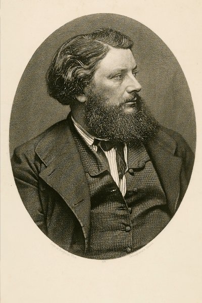 Gustave Courbet (b/w photo) by French Photographer