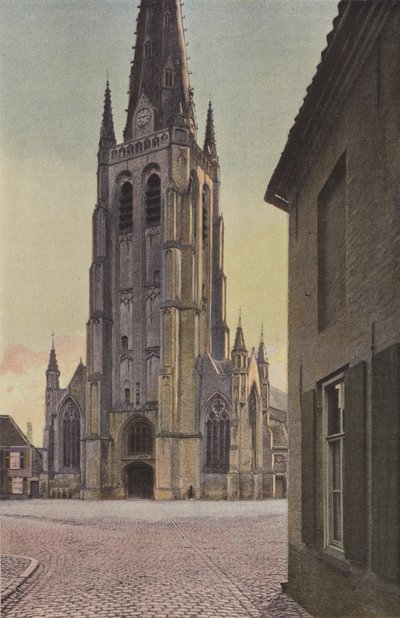 Hondschoote, Church, West Facade by French Photographer