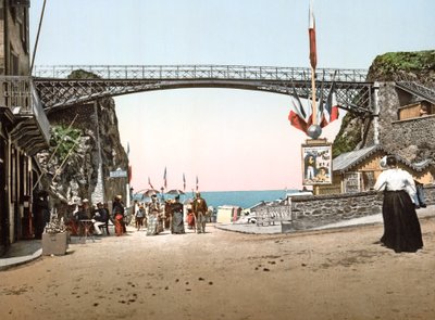 La Tranchée des Anglais in Granville, 1890-1900 by French Photographer
