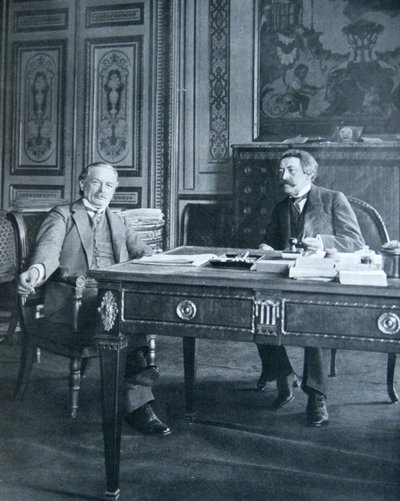 Lloyd George and Aristide Briand by French Photographer