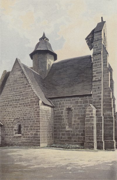 Saint-Cyr-la-Roche, Church, North View by French Photographer