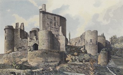 Saint-Front, Bonaguil Castle, Southwest View by French Photographer