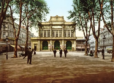 The Municipal Theatre at Béziers, France, 1890-1900 by French Photographer