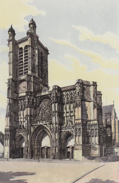 Troyes, Cathedral, West Facade by French Photographer