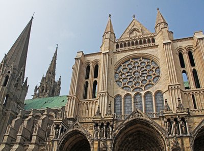 A View of the South Façade by French School