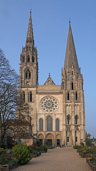 A view of the west façade by French School