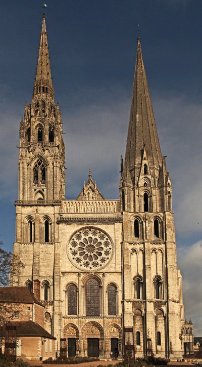 A view of the west façade by French School