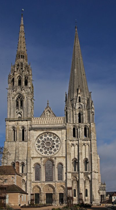 A view of the west façade by French School