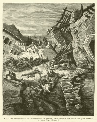 Geographical News (engraving) by French School