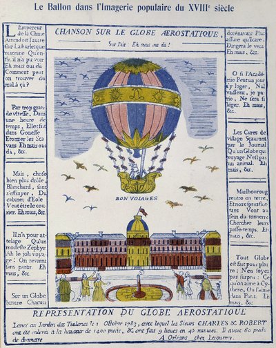 Aerostat: Song on the aerostatic globe by French School