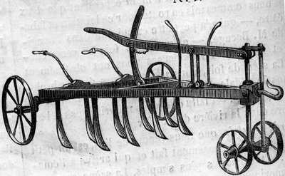 Agricultural machine: an extirpator scarifier by French School