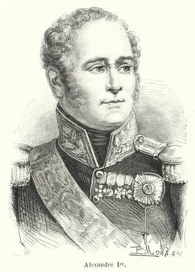 Alexander I (engraving) by French School