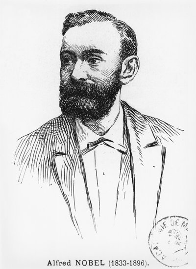 Alfred Nobel (1833-96) by French School