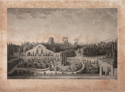 Amusement park with Panstéréorama by French School