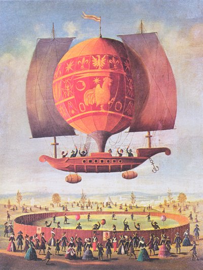 An Airship by French School