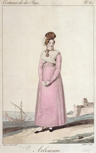An Arlesienne - engraving by French School