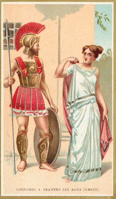 Ancient Greek costumes by French School