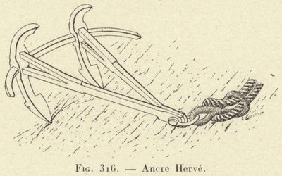 Herve Anchor (engraving) by French School