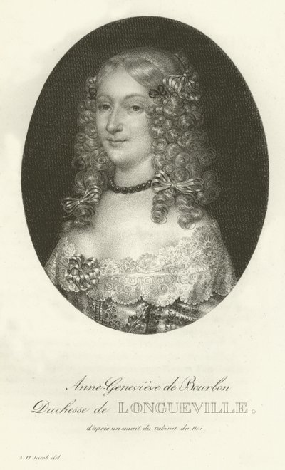 Anne-Genevieve de Bourbon, Duchesse de Longueville by French School