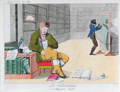 Anti English cartoon by French School