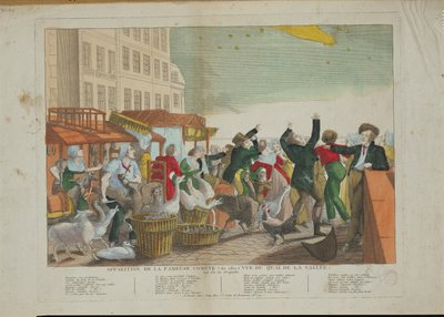 Appearance of the Great Comet in 1811 by French School
