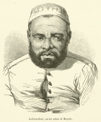 Ardrian-Souli, Former Sultan of Mayotte by French School