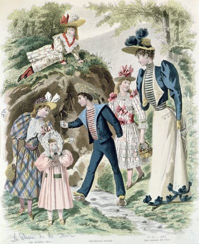 At a Natural Spring, 1892 by French School