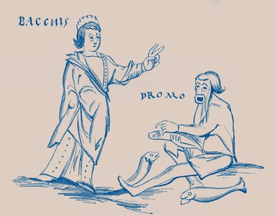 Bacchis and the Fisherman by French School