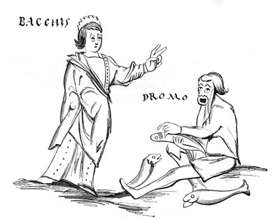 Bacchis and the Fisherman by French School