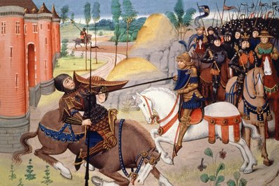 Battle in the Middle Age by French School
