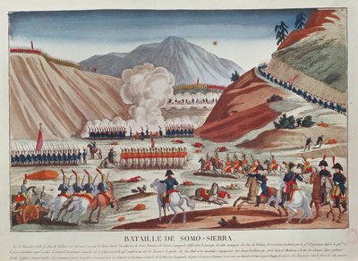 Battle of Somosierra on 30 November 1808 by French School