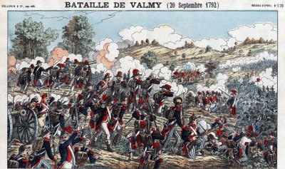 Battle of Valmy on September 20 by French School