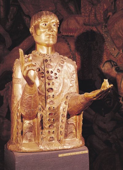 Bust of St. Baudime by French School