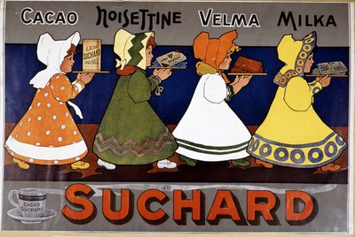 Cacao Suchard - Advertising label by French School