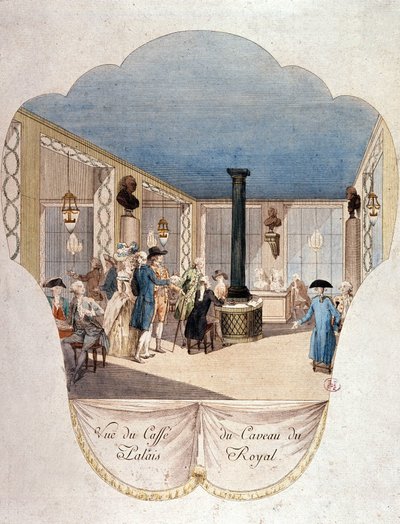Cafe du Caveau du Palais Royal, Paris by French School