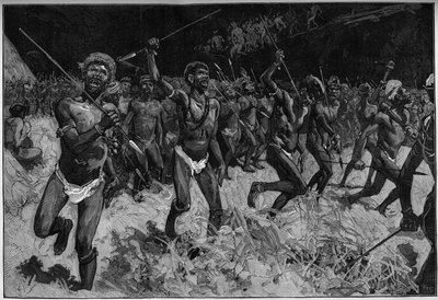 Canaque revolt in New Caledonia by French School