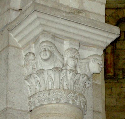 Capital Depicting Three Women by French School